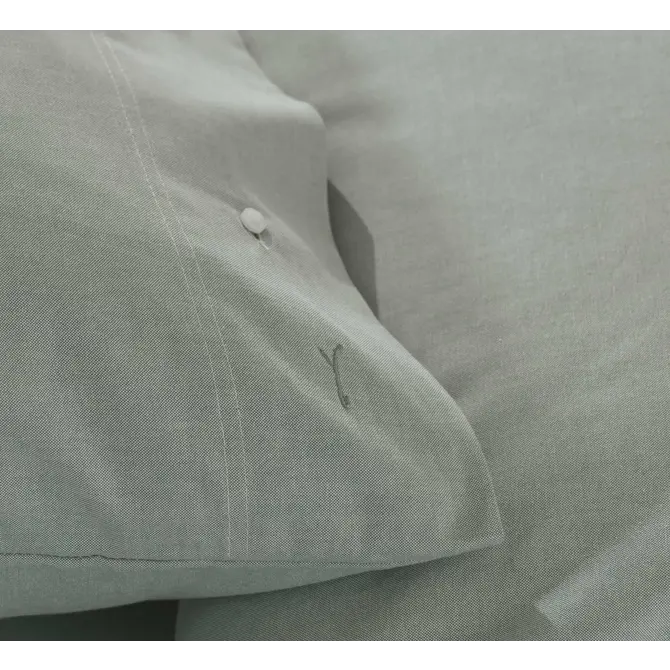 Yellow Chambray Dekbedovertrek 200x200/220 Jade Green