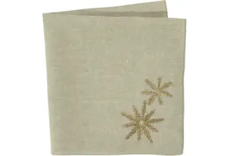 Serviette de table en lin Sander Crystal 45x45 Beige