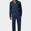 Schiesser Schiesser Pyjama long bleu foncé 178337 54/XL