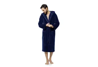 Morgenstern Marc   Heren Badjas  nachtblauw M