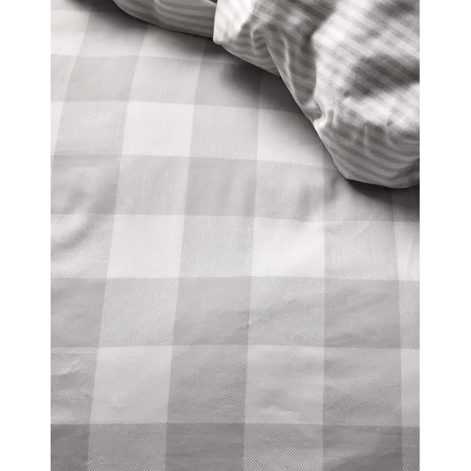 Essenza Chess Duvet Cover Grey 200x200/220 Essenza Chess Duvet Cover Grey 200x200/220