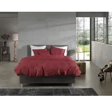 Zo!Home Satinado Housse de couette 140x200/220 Spicy Red