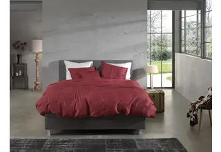 Zo! Home Satinado Dekbedovertrek 140x200/220 Spicy Red