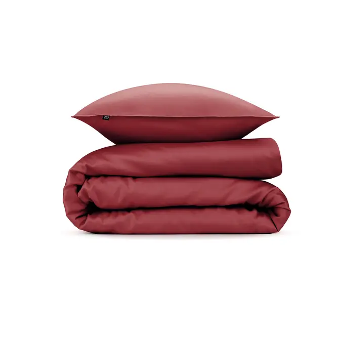 Zo!Home Satinado Housse de couette 140x200/220 Spicy Red