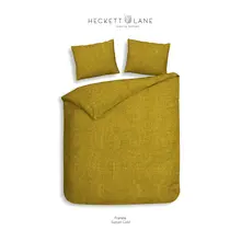 Heckett & Lane Franela Housse de couette 140x200/220 Sunset Gold
