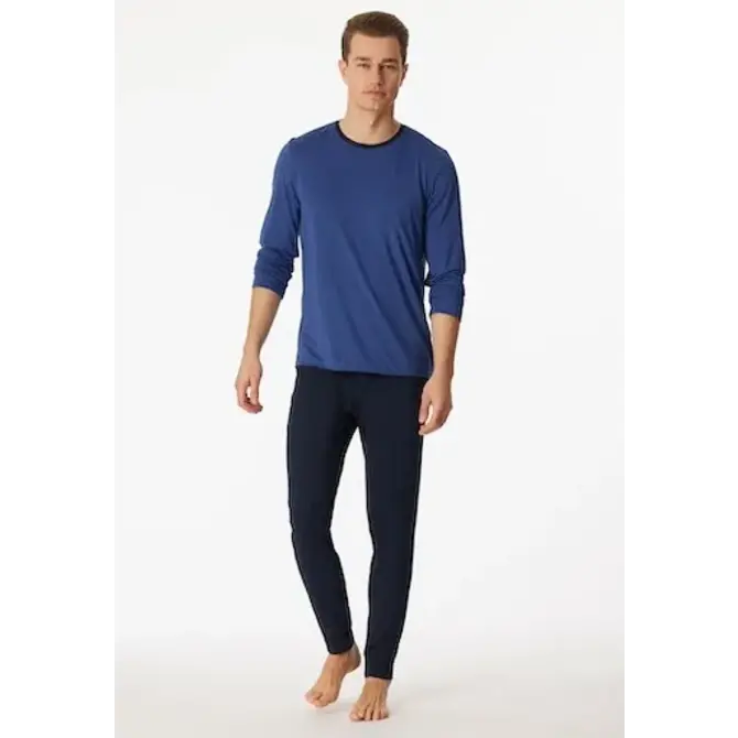 Schiesser Pyjama long bleu roi 180267 52/L
