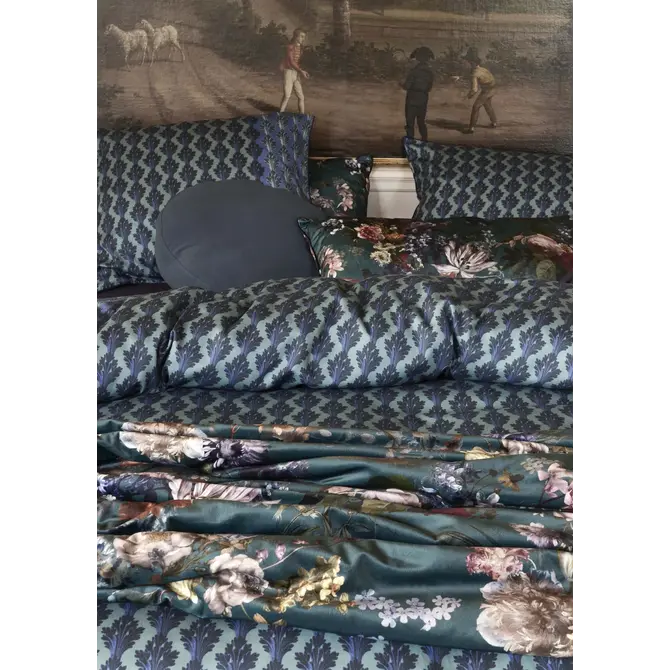 Essenza Mads cushion Dark teal 45 cm round