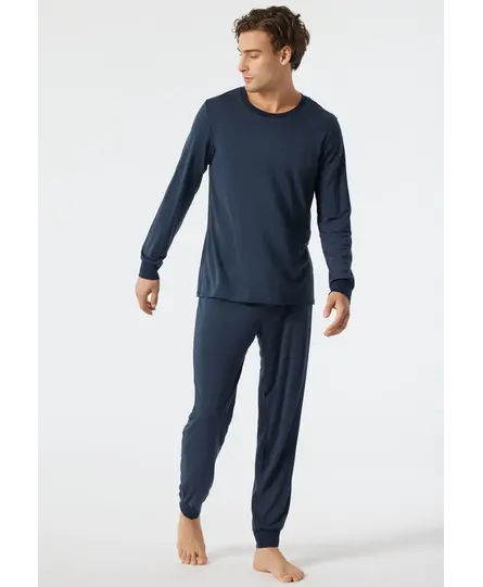 Schiesser Pyjama Long dark blue 178114 58/3XL