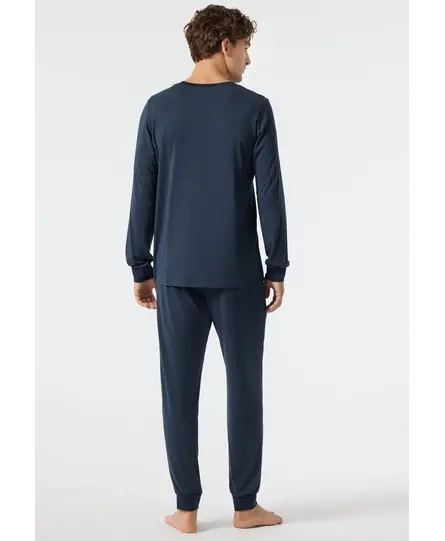 Schiesser Pyjama Long dark blue 178114 58/3XL