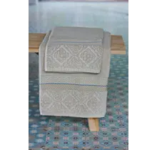 Pip Studio Soft Zellige Badhanddoek - Khaki 70 x 140 cm