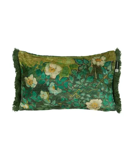 Beddinghouse x Van Gogh Museum Wild Roses Cushion Green sierkussen