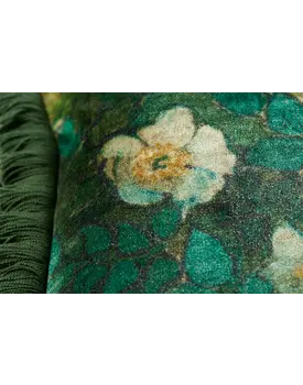Beddinghouse x Van Gogh Museum Wild Roses Cushion Green sierkussen