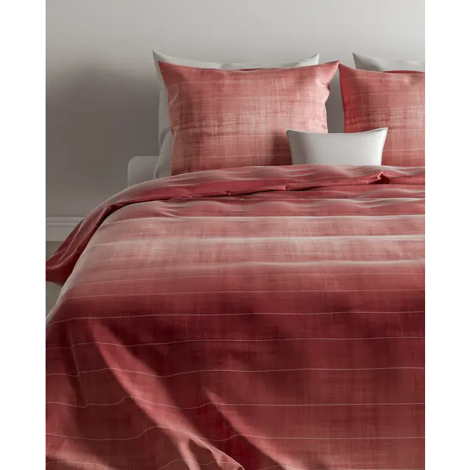 Zo!Home - Housse de couette Rooney Rouge 200x200/220