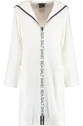 Cawö Dames Badjas 3101 Weiss  M