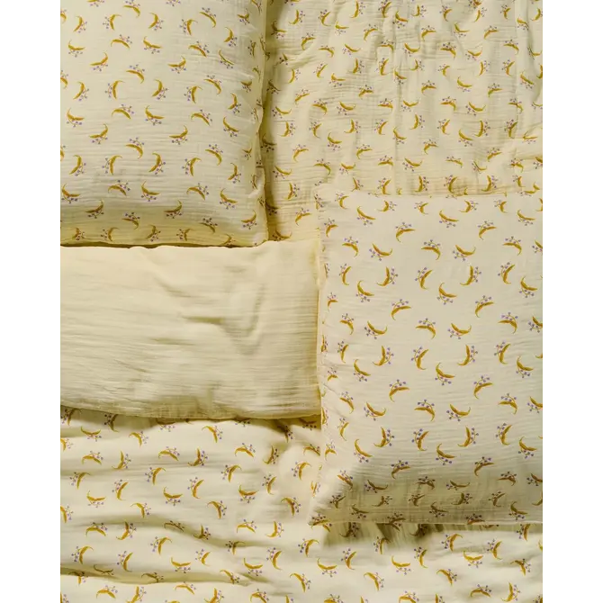 Covers & Co Lily melody Kussensloop Lemon yellow 60x70