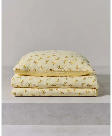 Covers & Co Lily melody Kussensloop Lemon yellow 60x70
