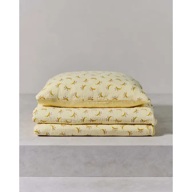 Covers & Co Lily melody Kussensloop Lemon yellow 60x70