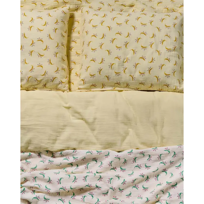 Covers & Co Lily melody Kussensloop Lemon yellow 60x70