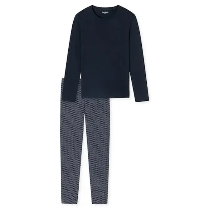 Schiesser Pyjama long bleu nuit 180249 52/L