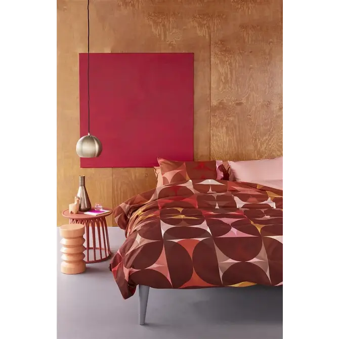 Beddinghouse Dutch Design Housse de couette Redwood - Rouge 260x200/220 cm