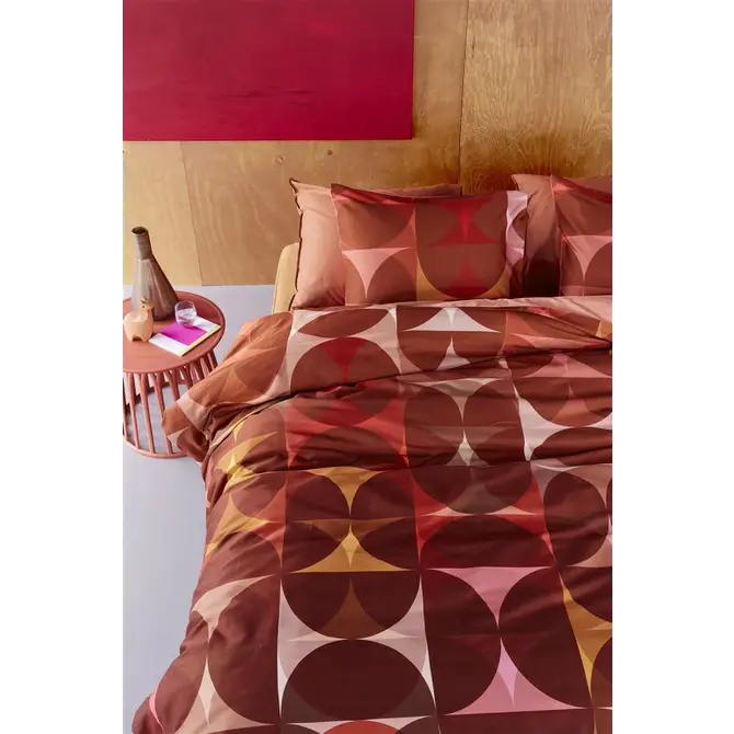 Beddinghouse Dutch Design Redwood Dekbedovertrek - Red 260x200/220 cm