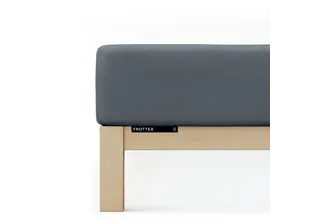 Schlafgut Drap-housse éponge M - 120x200 - 130x200 556 Grey Deep