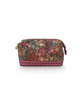 Pip Studio Cosmetic Purse Medium Tutti i Fiori Pink 22.5x9.5x15cm