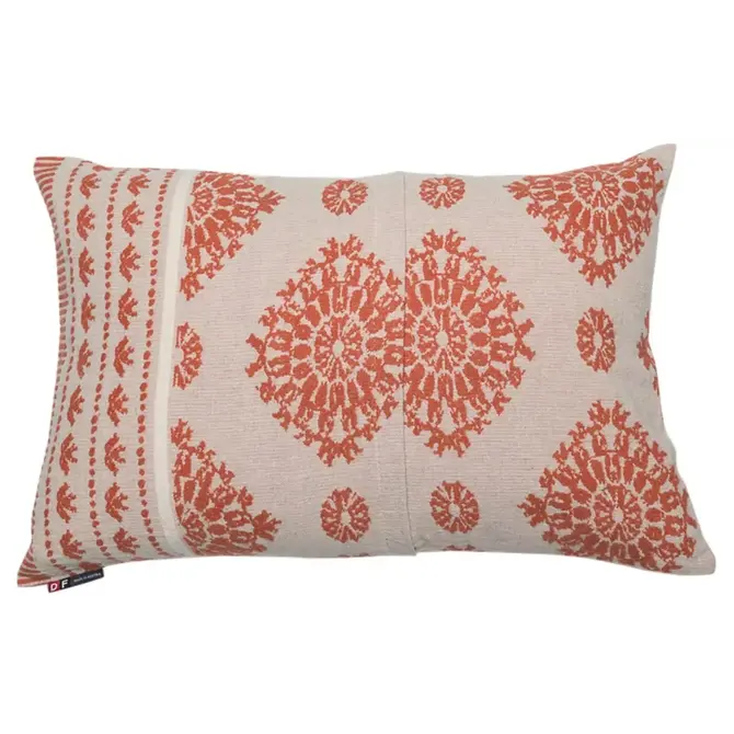 David Fussenegger LINO Kussensloop "Häkelmuster" terracotta 60x40 cm