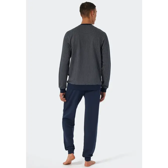 Schiesser House costume bleu foncé 178040 50/M