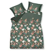 Enveloppe de couette Vandyck Fine Leaves earth green 200x220