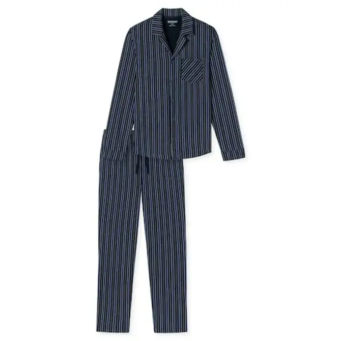 Schiesser Pyjama long bleu nuit 180275 50/M