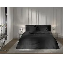 Heckett & Lane Diamante Dekbedovertrek 140x200/220 Moonless Black