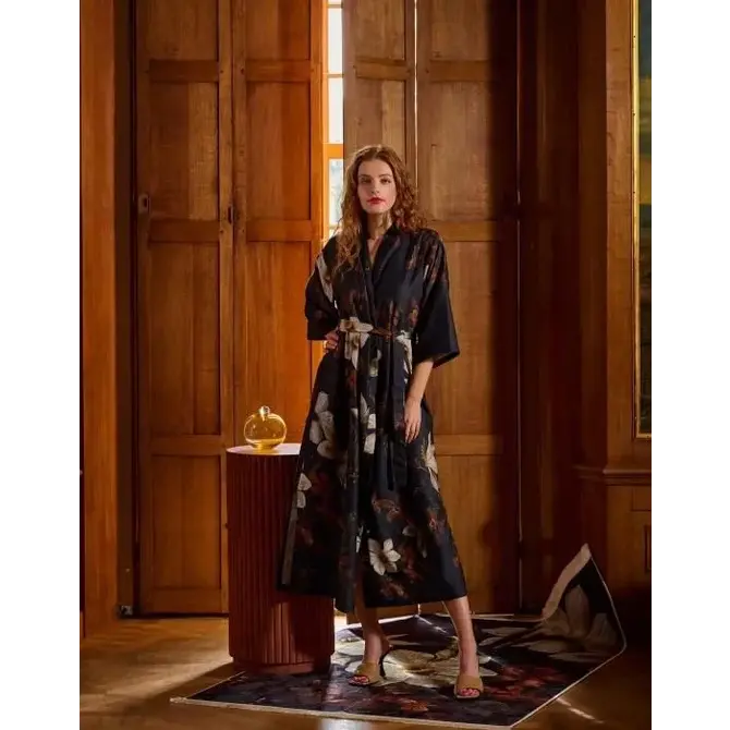 Essenza for Maurtitshuis  Jula Daffodils Reunited Kimono M Black