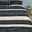 VT wonen VTwonen Painted Stripe Dekbedovertrek - Black 200x200/220 cm