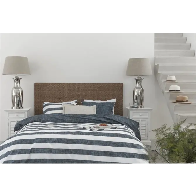 Riviera Maison Lindy Lines Housse de couette - Navy 240x200/220 cm