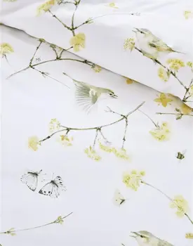 Marjolein Bastin Dekbedovertrek Chiffchaff Geel 140x200/220 cm