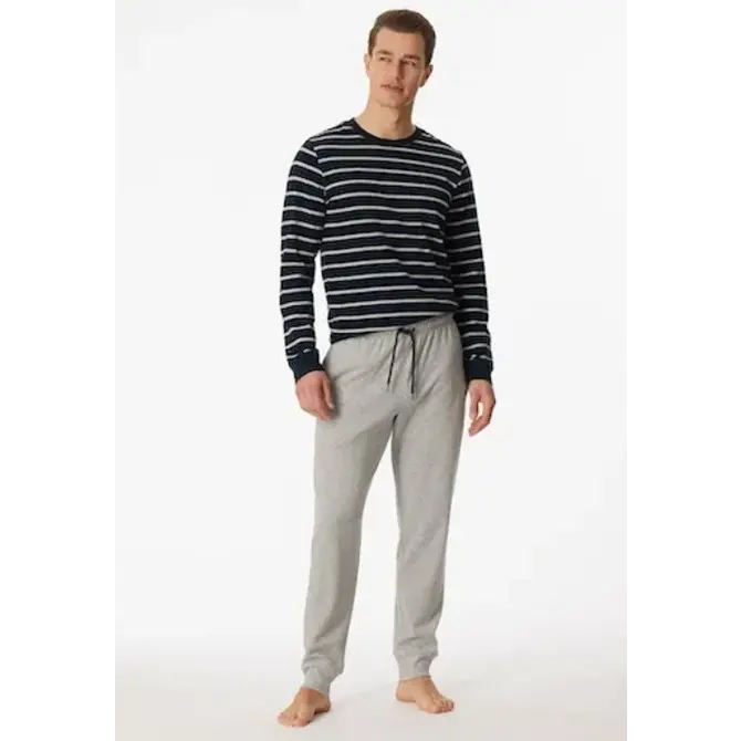 Schiesser Pyjama long bleu nuit 180844 50/M