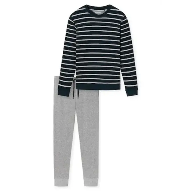 Schiesser Pyjama long bleu nuit 180844 50/M