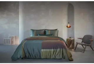 Kardol by Beddinghouse Housse de couette Sloane Square Vert olive 140x200/220 cm