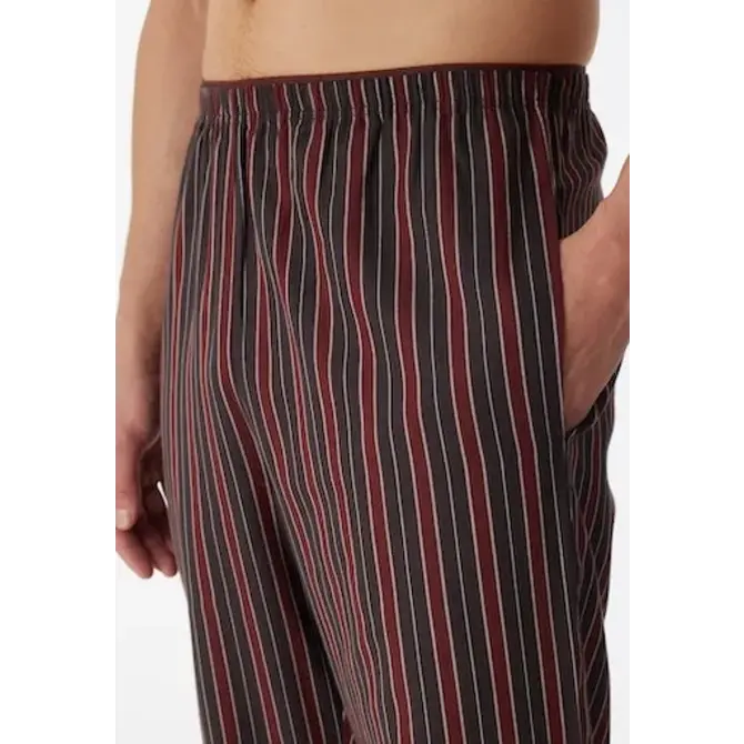 Schiesser Pyjama long terre cuite marron 180273 52/L