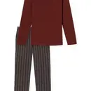 Schiesser Schiesser Pyjama Long terracotta brown 180273 52/L