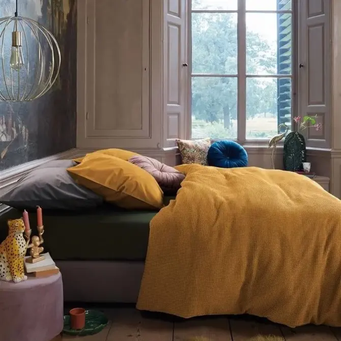 At Home by BeddingHouse Housse de couette Relax - Ochre 200 x 200/220 cm