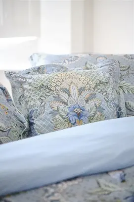 Pip Studio Saluti Grandi Coussin carré - Bleu clair 45x45 cm