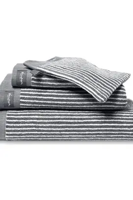 Vandyck Home Petit Ligne Mole Grey Towel 60X110