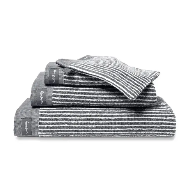 Vandyck Home Petit Ligne Mole Grey Towel 60X110