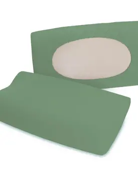 Schlafgut Pure flexible Kussensloop S-XL 665 Green Mid