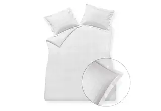Vandyck Home 78 Check 300Tc Dekbedovertrek Lits-jumeaux (240x200/220) white