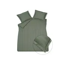 Vandyck Purity 86 Stripe Dekbedovertrek 2-persoons (200x200/220) sage green