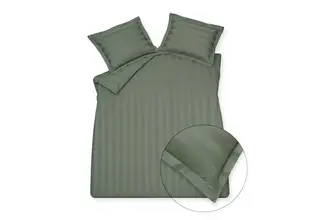 Vandyck Purity 86 Stripe housse de couette double (200x200/220) sage green