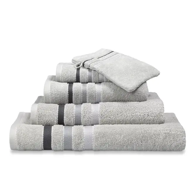 Vandyck Prestige Lines Steel Grey Towel 60x110